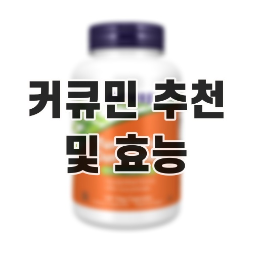 커큐민 츄천 및 효능