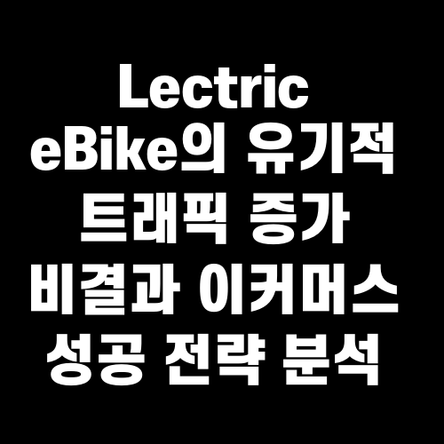 Lectric eBike의 유기적 트래픽 증가 비결과 이커머스 성공 전략 분석