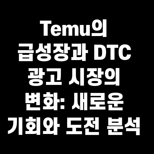 Temu의 급성장과 DTC 광고 시장의 변화: 새로운 기회와 도전 분석